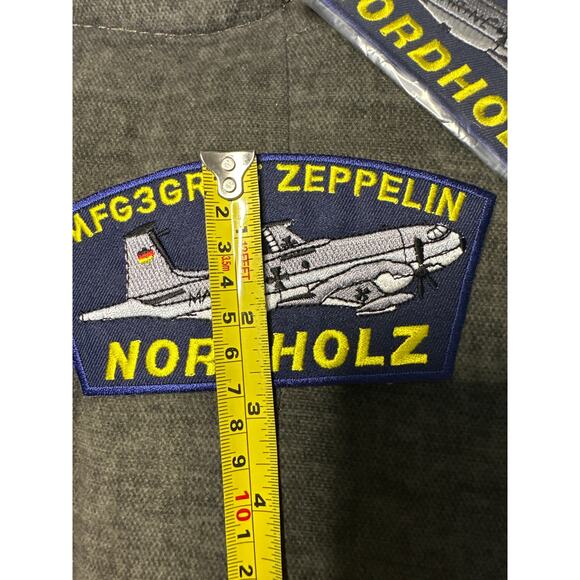 Patches iron or sew on 3pk Aviation-Airplane MFG3GRAF Zeppelin Nordholz. - Picture 5 of 5